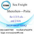 Shenzhen poort zeevracht verzending naar Paita